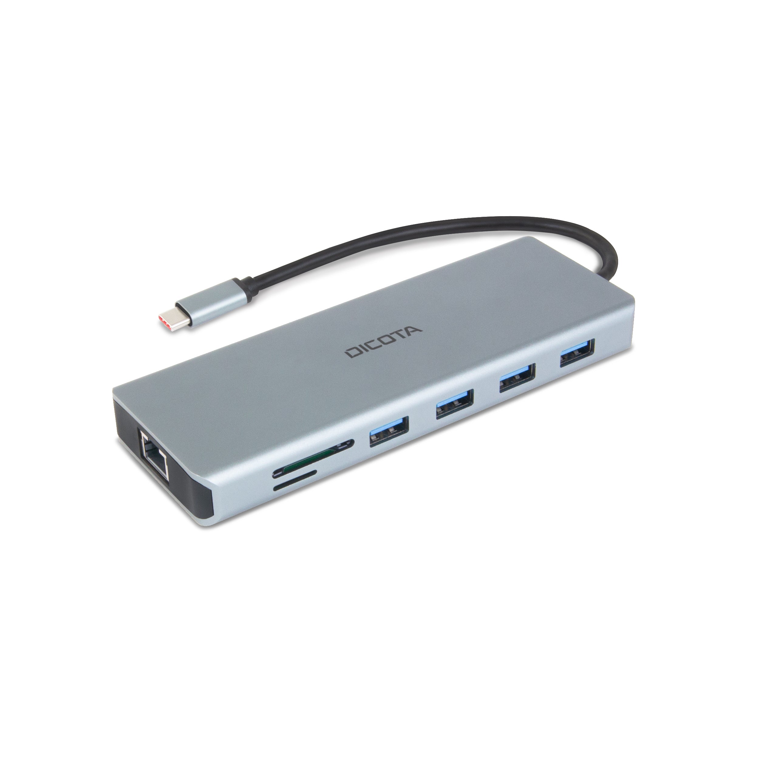 Dicota USB-C 13-in-1 Docking Station 4K HDMI/DP PD 100W silber Dicota USB-C 13-in-1 Docking Station 4K HDMI/DP PD 100W silber